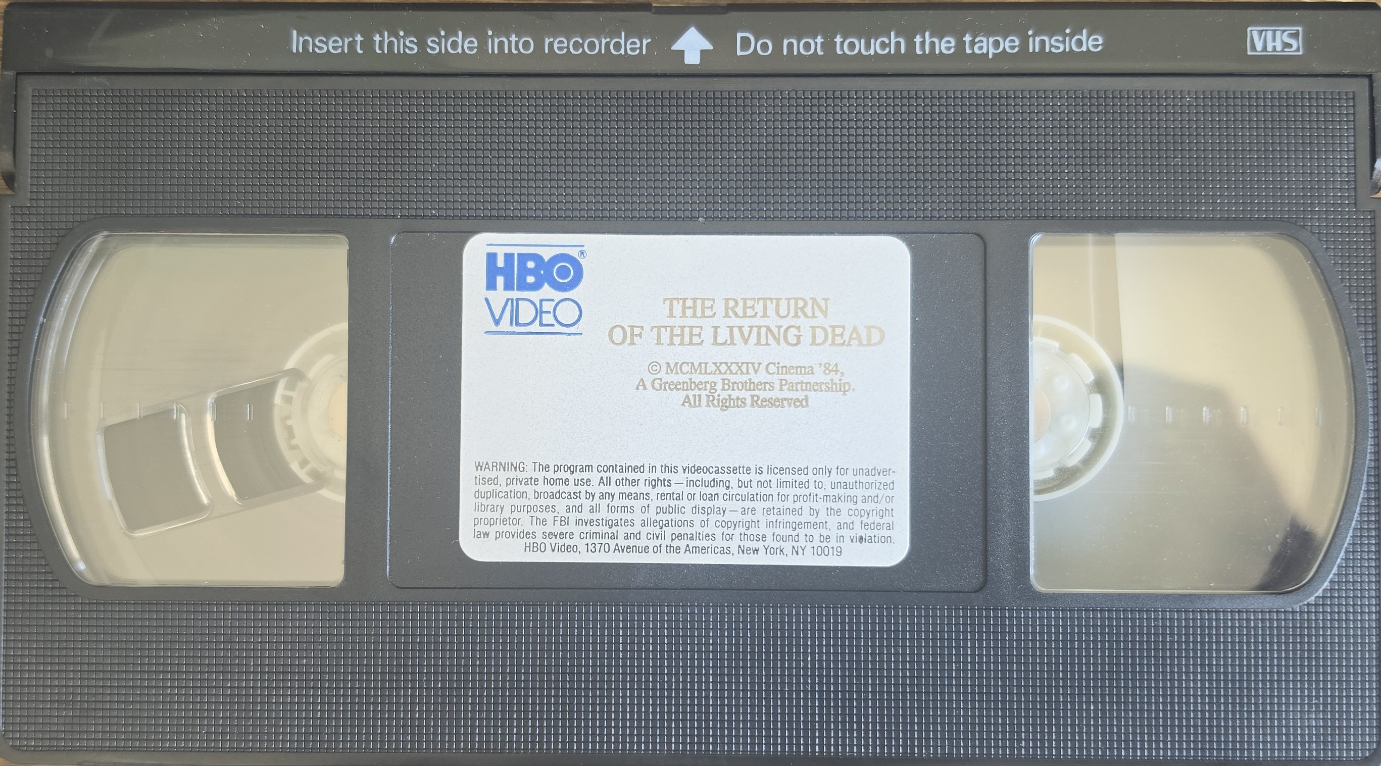 Return of the Living Dead tape